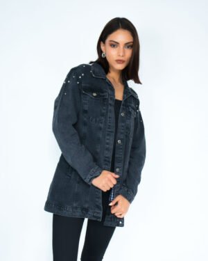 CHAQUETA ROCHELLE LARGA APLIQUES